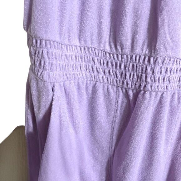 Torrid Lilac Purple Terry Cloth Henley Jumpsuit Swim Coverup Size 3 3XL NWT - Picture 10 of 12